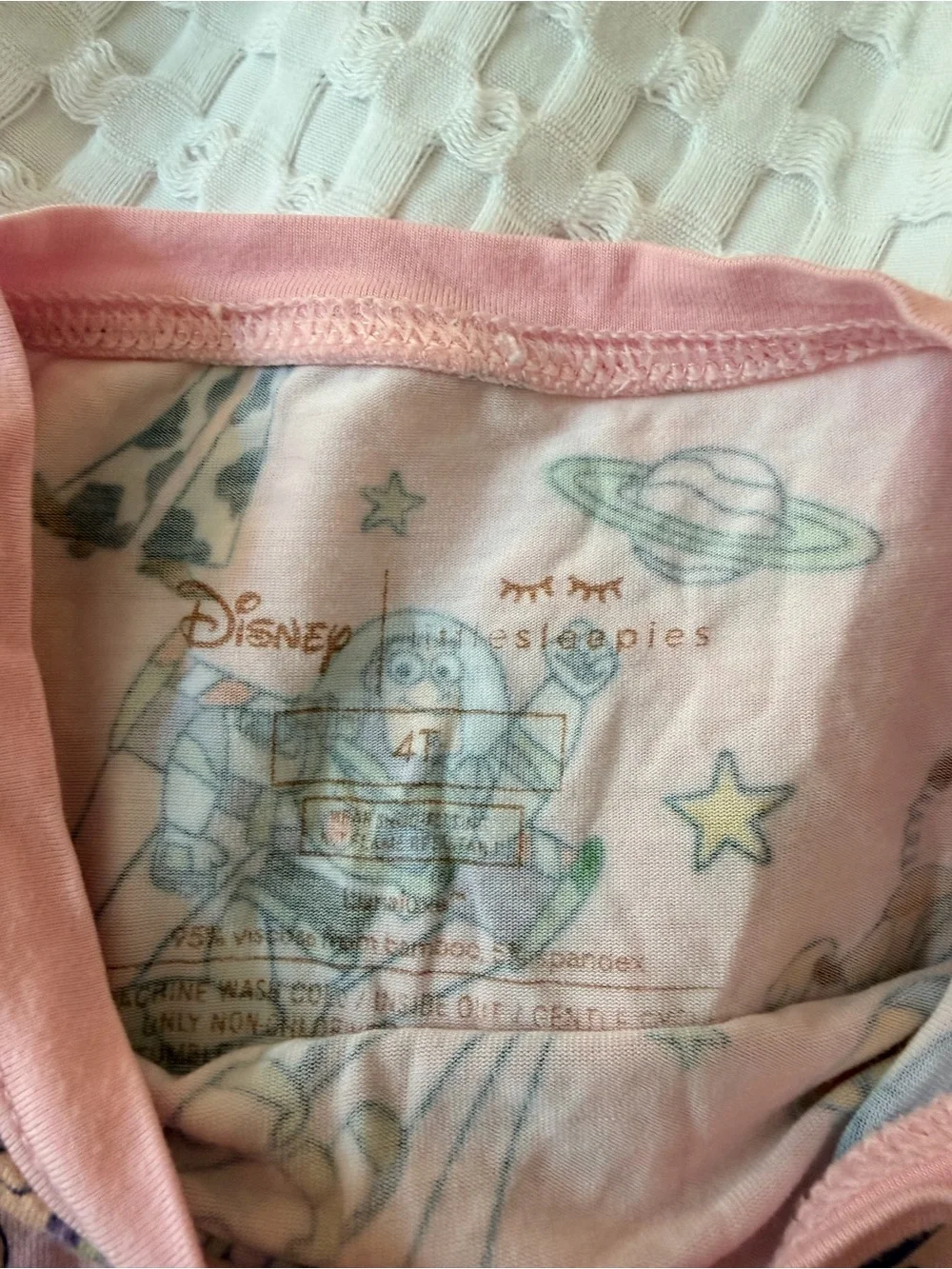 Disney Little Sleepies Toy Story Pink Pajamas